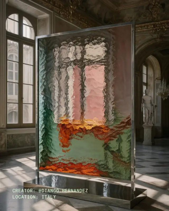 𝑽𝒊𝒔𝒖𝒂𝒍 𝒈𝒓𝒂𝒏𝒅𝒊𝒐𝒔𝒊𝒕𝒚 unfolds in the work of @diango.hernandez 

➜ Have a post that sparks inspiration? Nominate your favorite - DM us.

Diango Hernandez hand-paints hyperrealistic optical illusions that look like textured glass.

art, painting, oiloncanvaspainting
